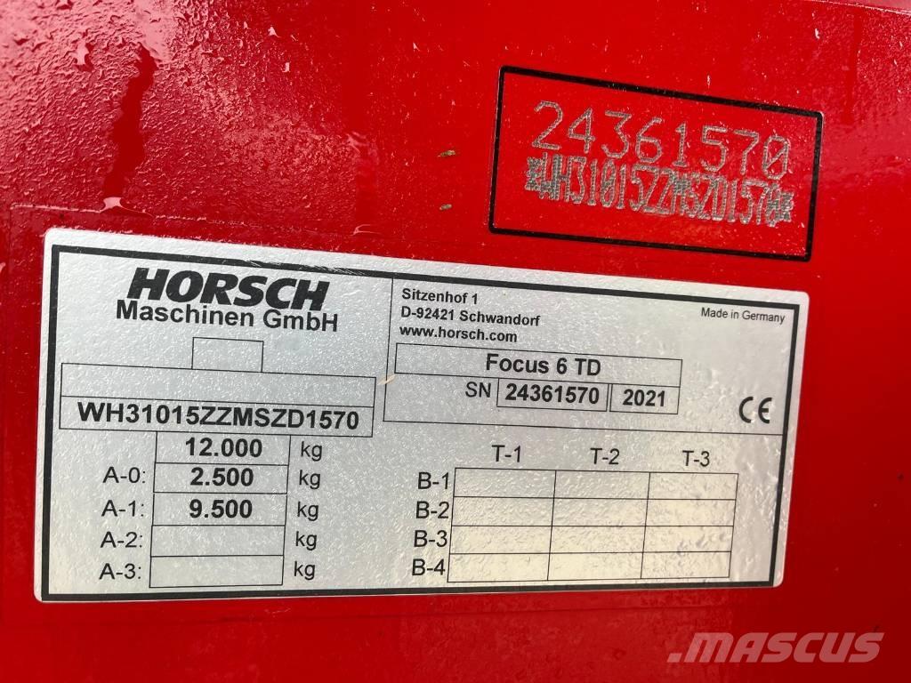 Horsch Focus 6 TD 드릴