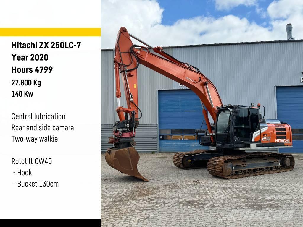 Hitachi ZX250-7 대형 굴삭기 29톤 이상