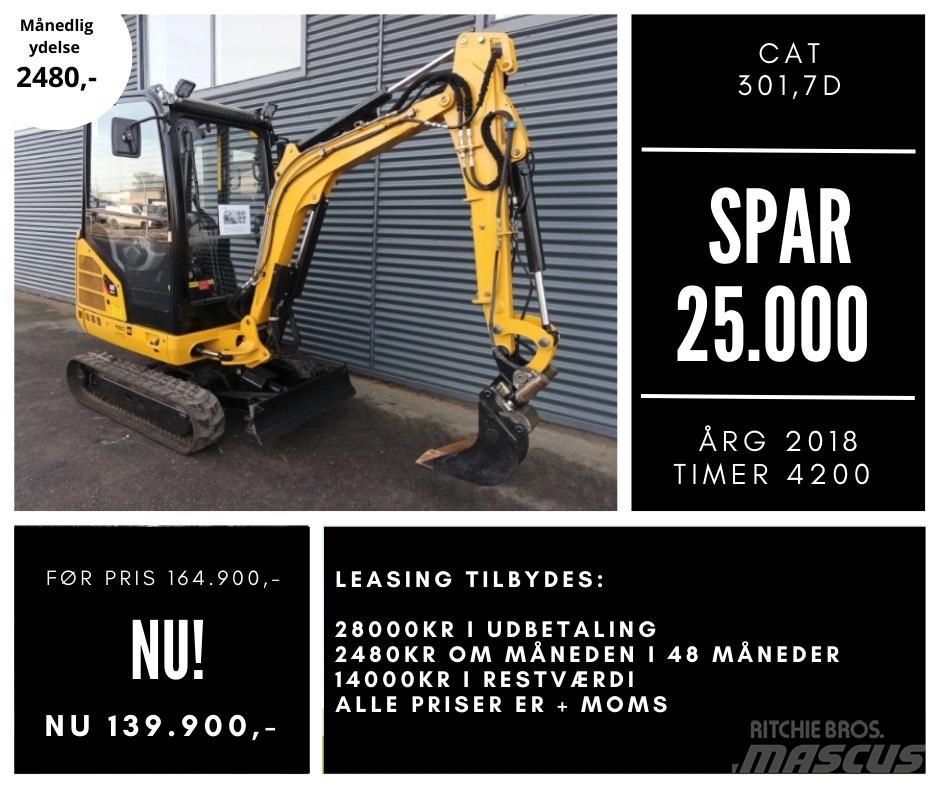 CAT 301,7d 소형 굴삭기 7톤 미만