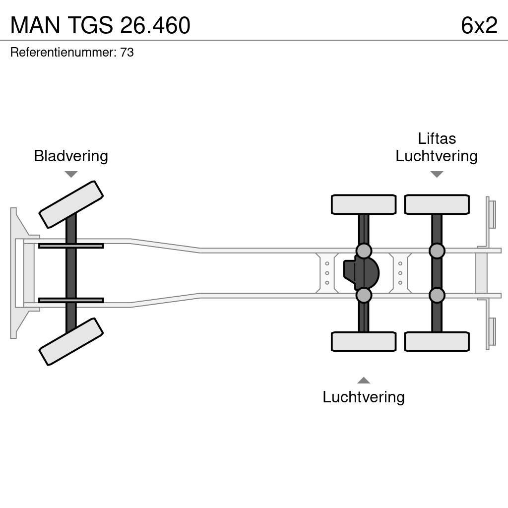 MAN TGS 26.460 훅 리프트 트럭