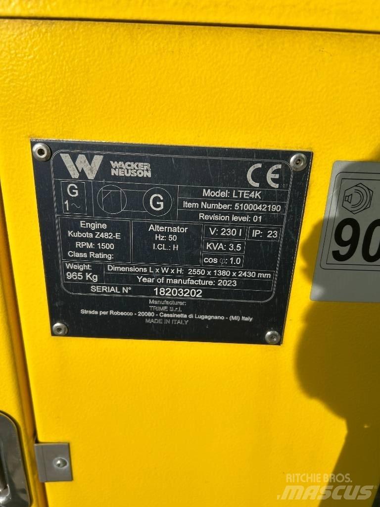 Wacker Neuson LTE4K 조명타워