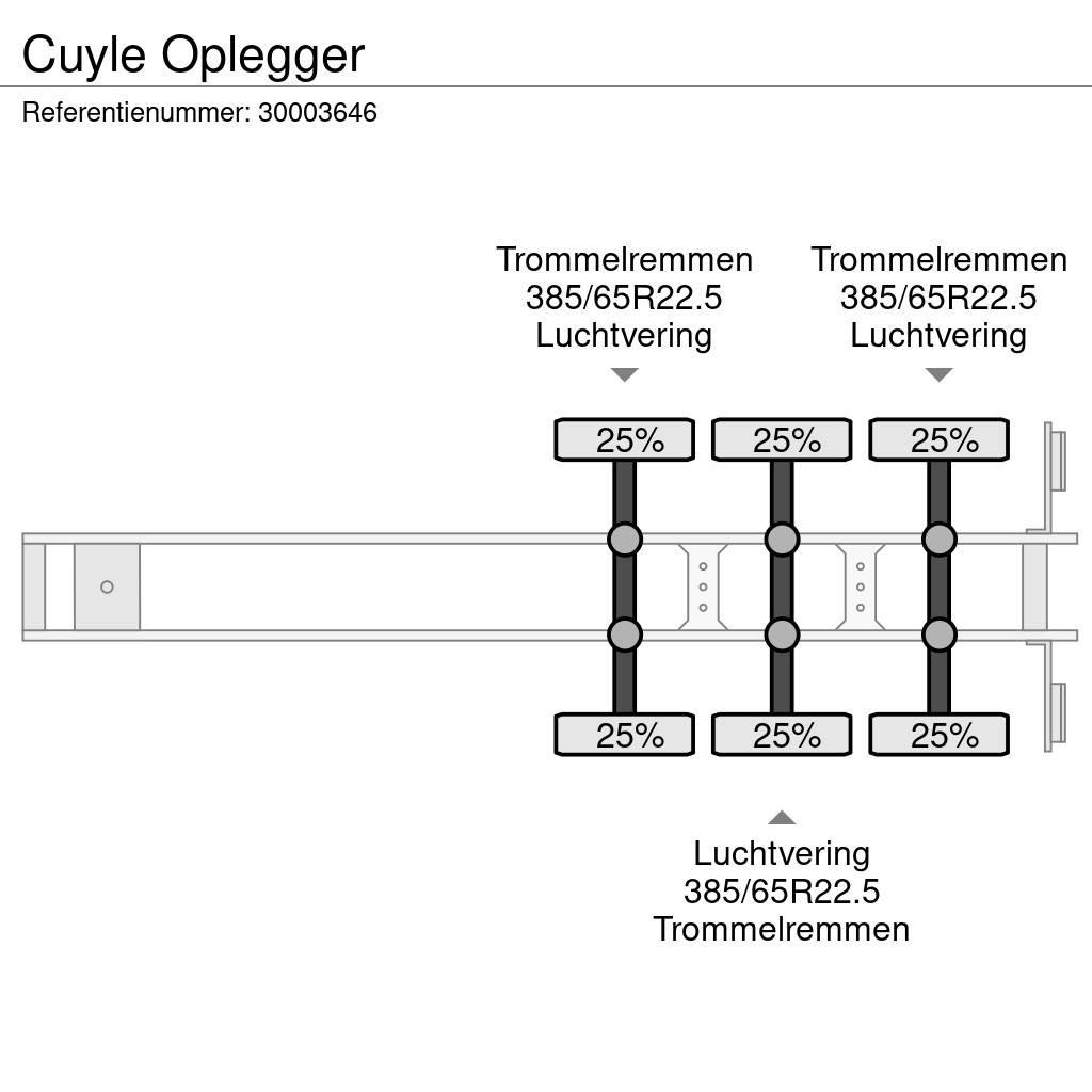  Cuyle Oplegger 플랫베드/드롭사이드 세미 트레일러
