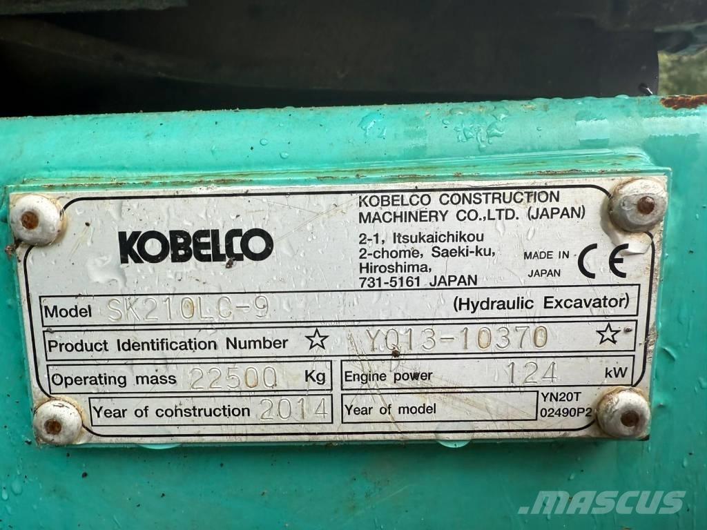 Kobelco SK 210 LC-9 대형 굴삭기 29톤 이상