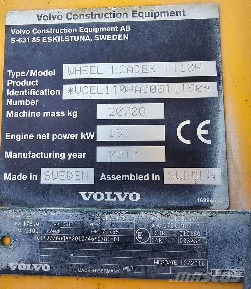 Volvo L 110 H  휠로우더