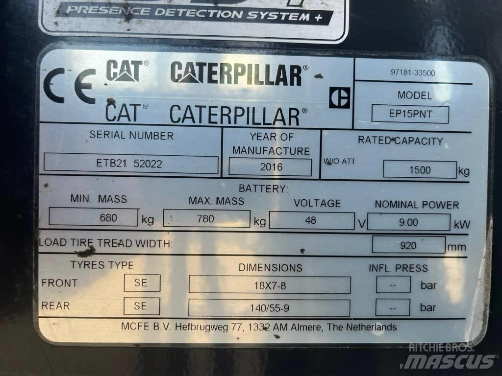 CAT EP15NT 전동 지게차