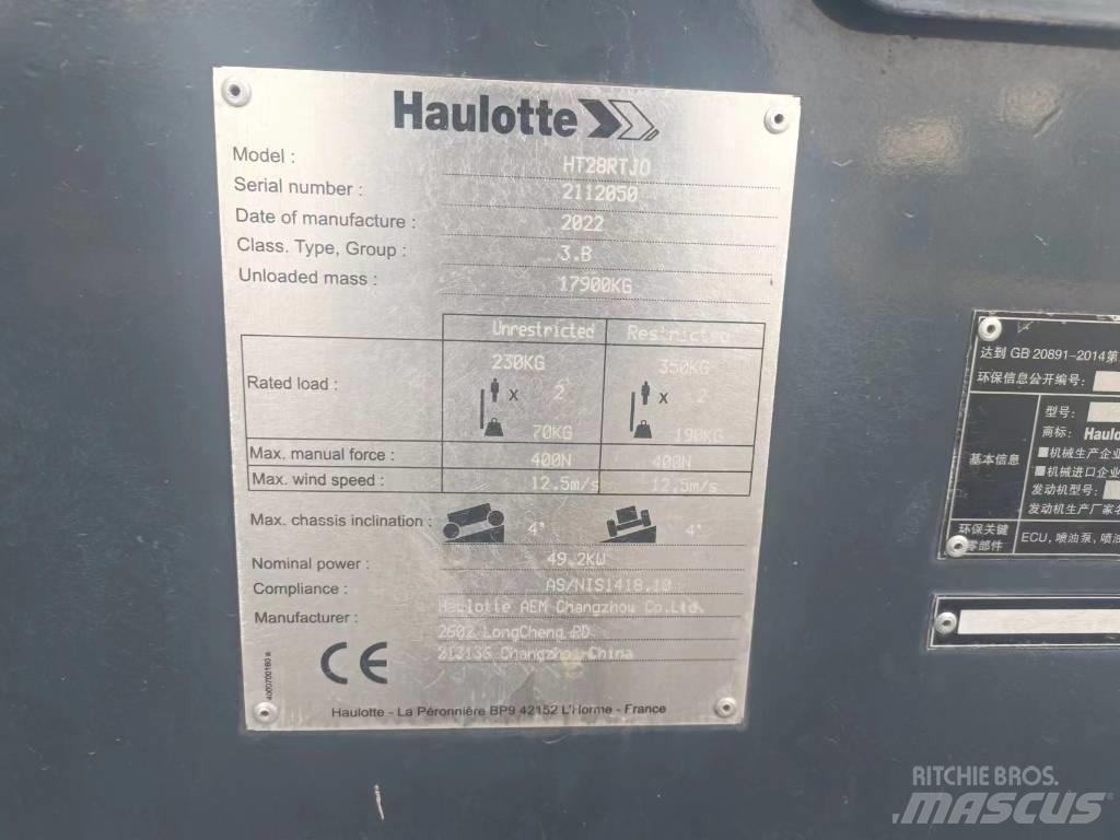 Haulotte HT28RTJO 견인식 전동이동 리프트