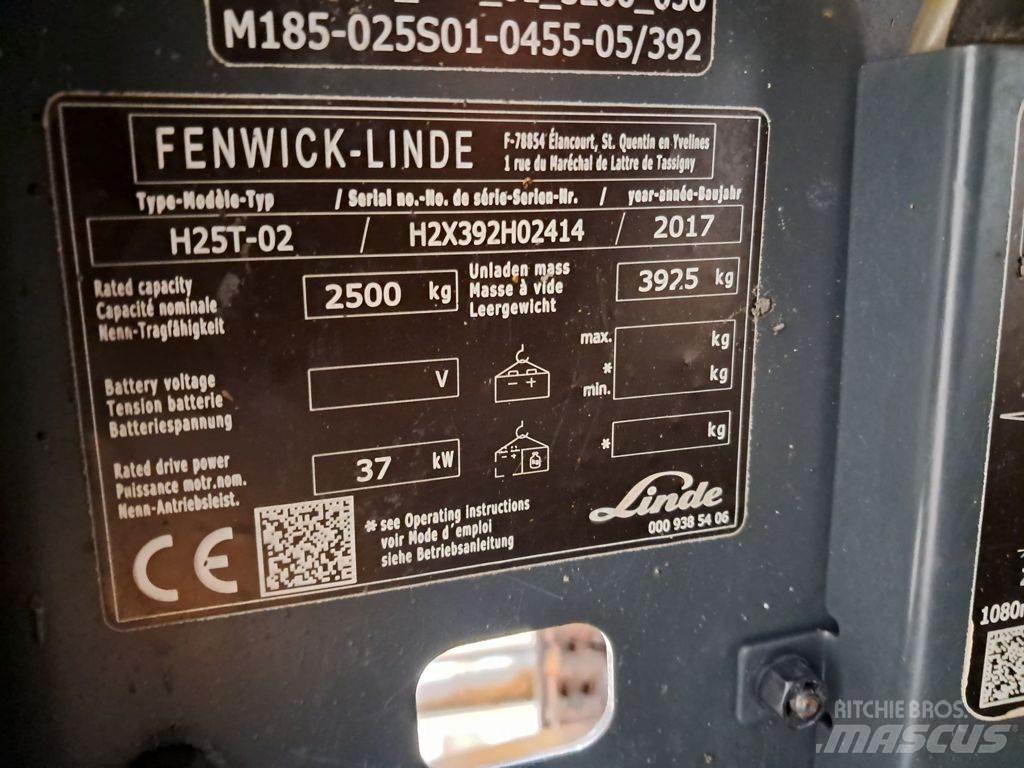 Linde H25T-02 LPG 지게차
