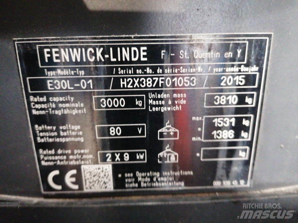 Linde E30L-01 전동 지게차