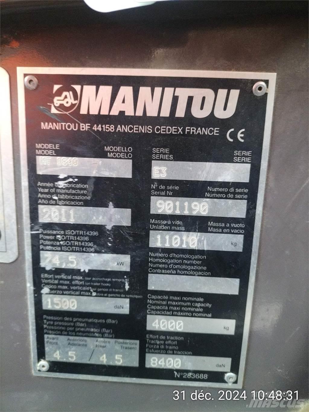 Manitou 1840MT 텔러 핸들러