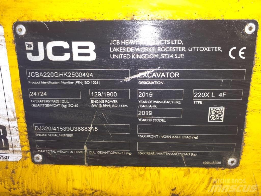 JCB 220X LC 대형 굴삭기 29톤 이상