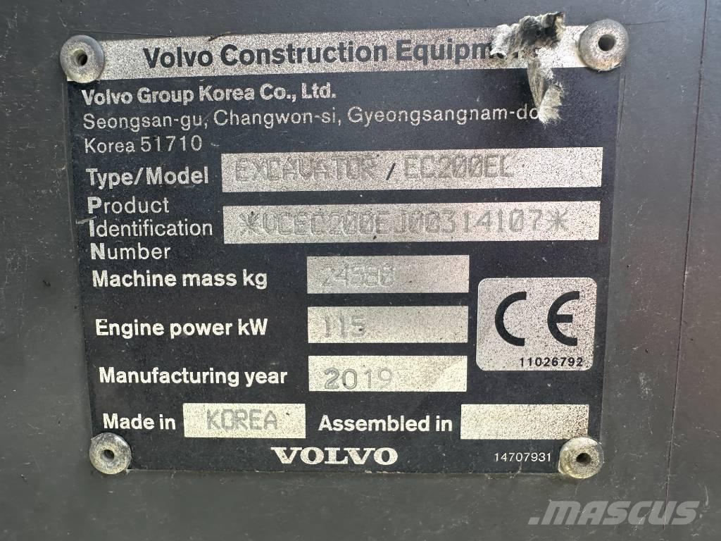 Volvo EC 200 EL 대형 굴삭기 29톤 이상
