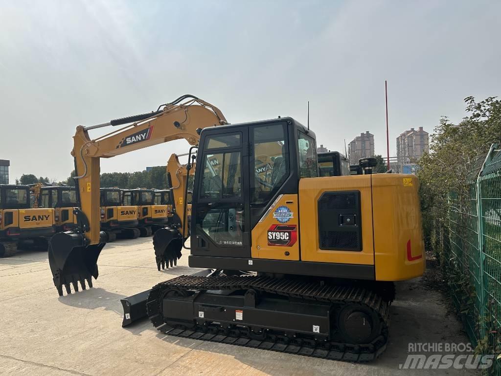 Sany SY95C  휠 굴삭기