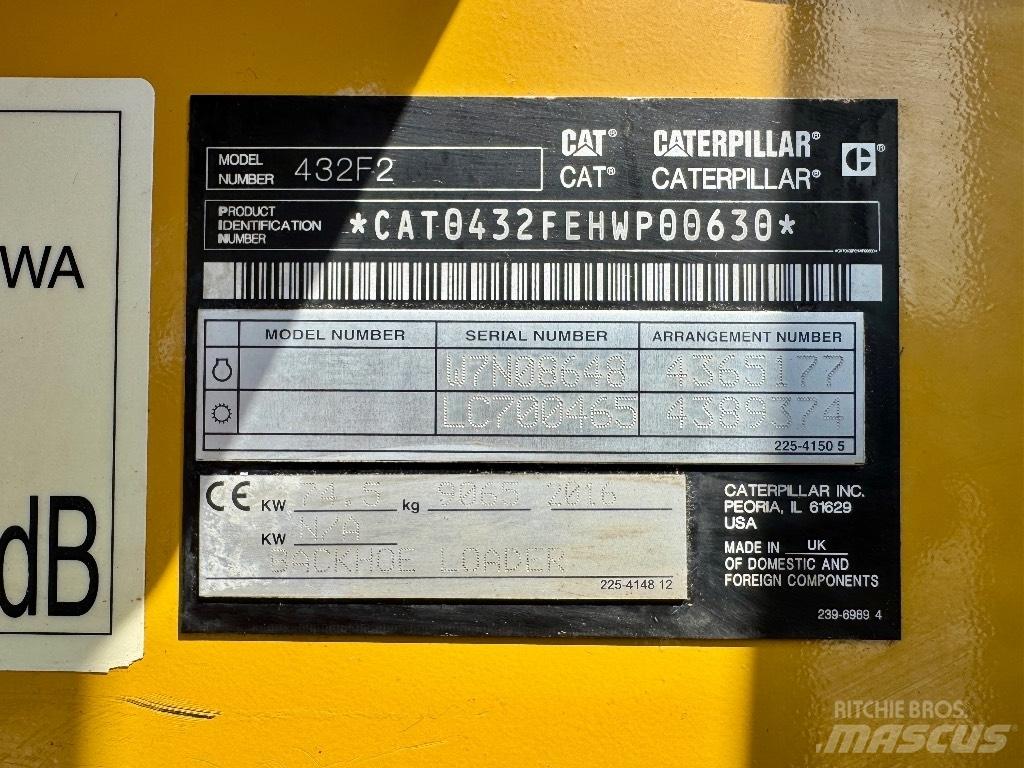 CAT 432F2 백호로더