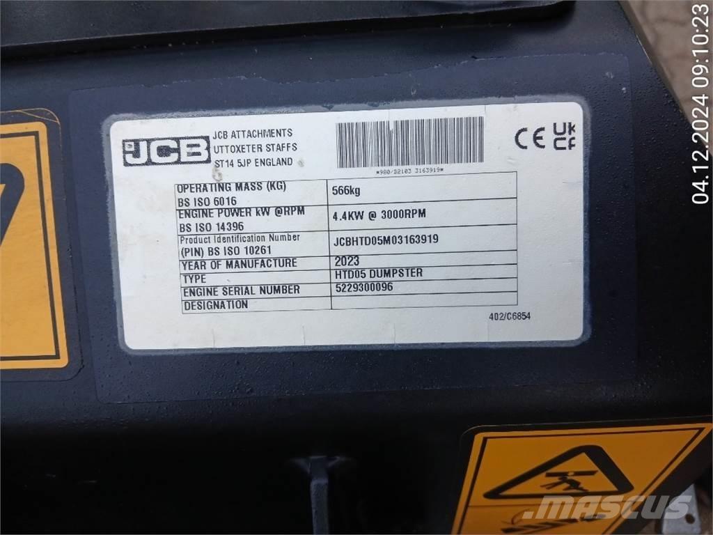 JCB HTD5 mit Tritt 건설현장 덤프트럭