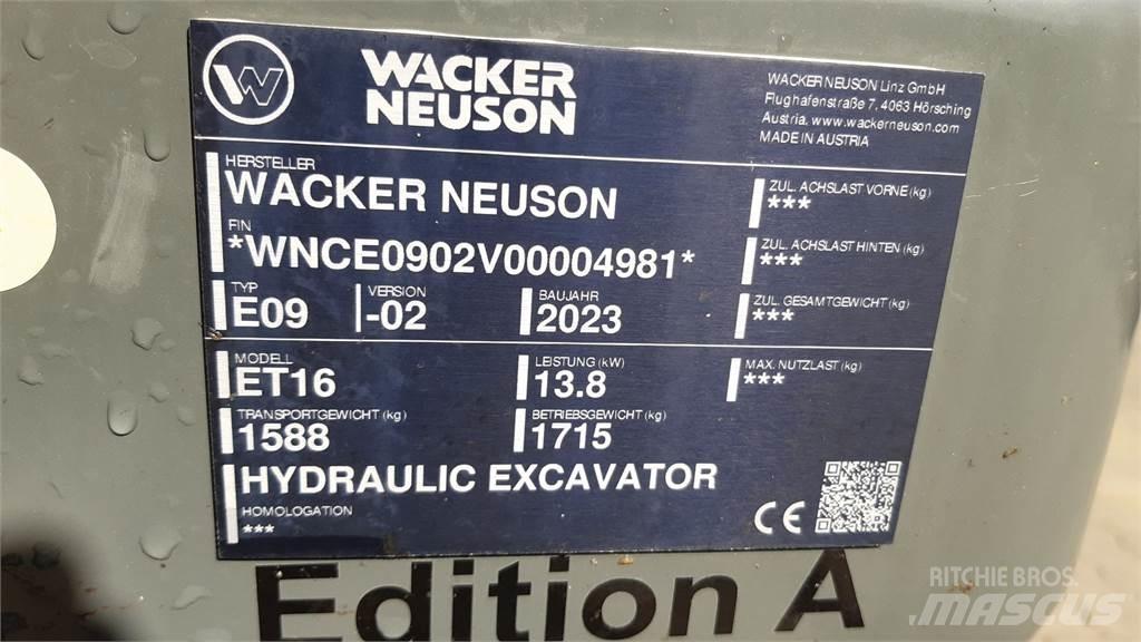 Wacker Neuson ET16 대형 굴삭기 29톤 이상