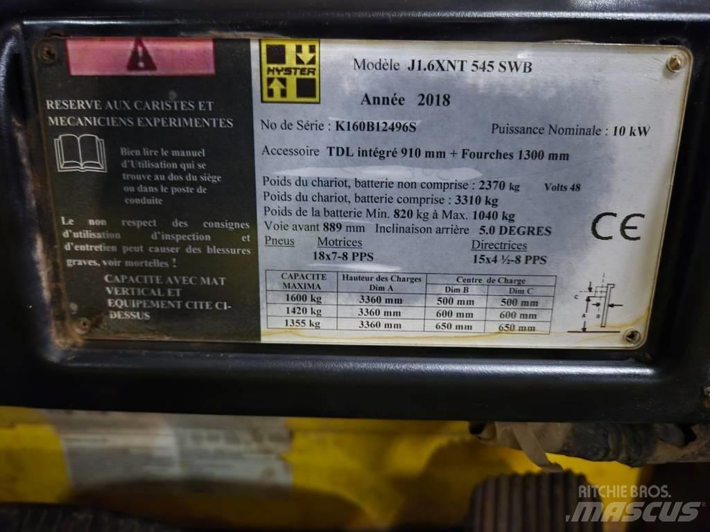 Hyster J 1.6 XNT 전동 지게차