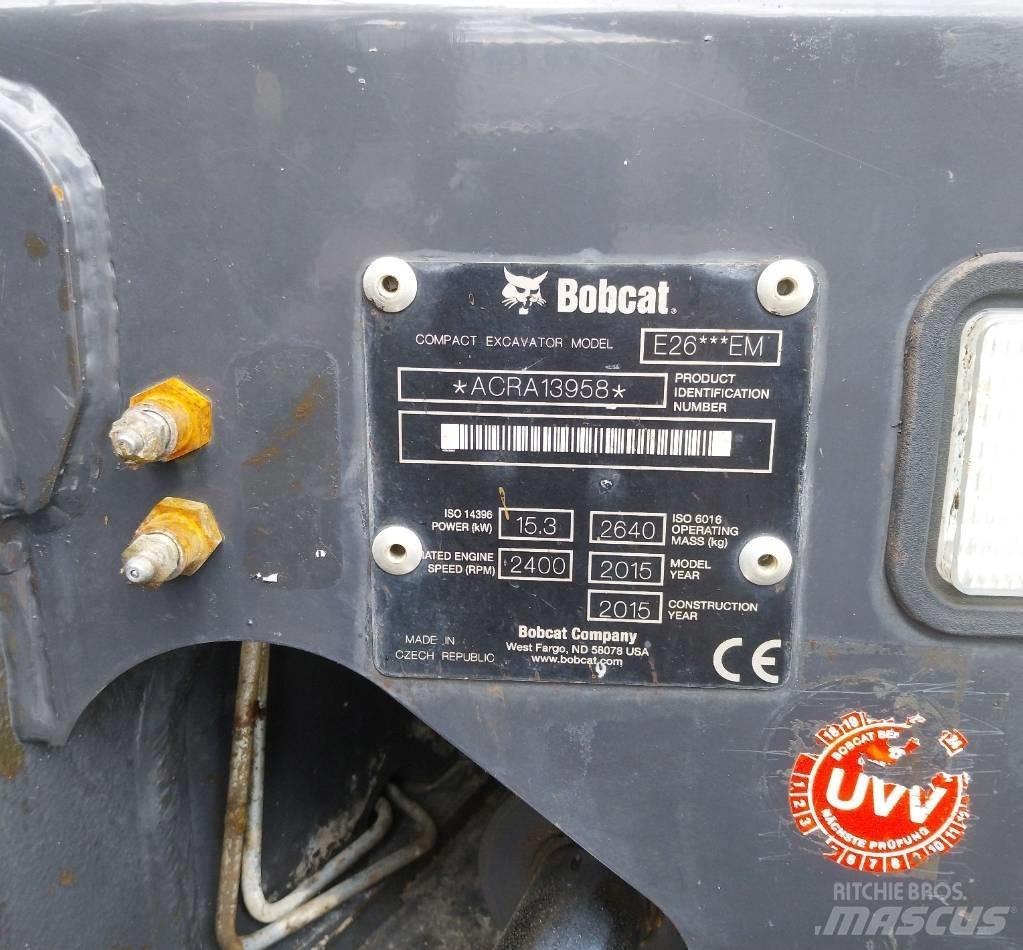 Bobcat E 26 소형 굴삭기 7톤 미만