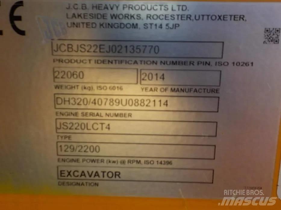 JCB JS220LC 대형 굴삭기 29톤 이상