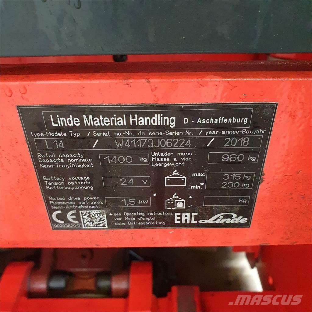 Linde L14i 포크리프트