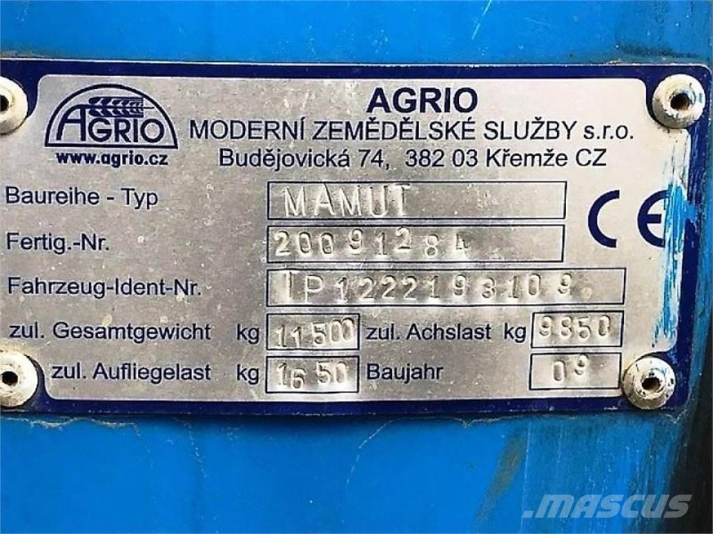 Agrio MAMUT 6036 견인형 분무기