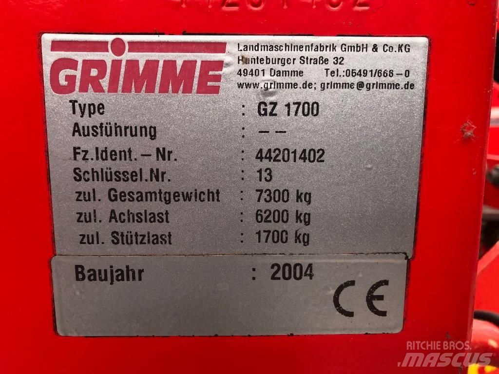 Grimme GZ 1700 감자수확기 및 포테이토디거