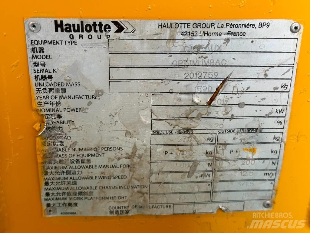 Haulotte OPTIMUM 8 가위형 리프트