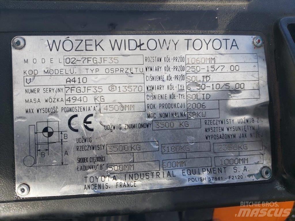 Toyota 7FG35 LPG 지게차