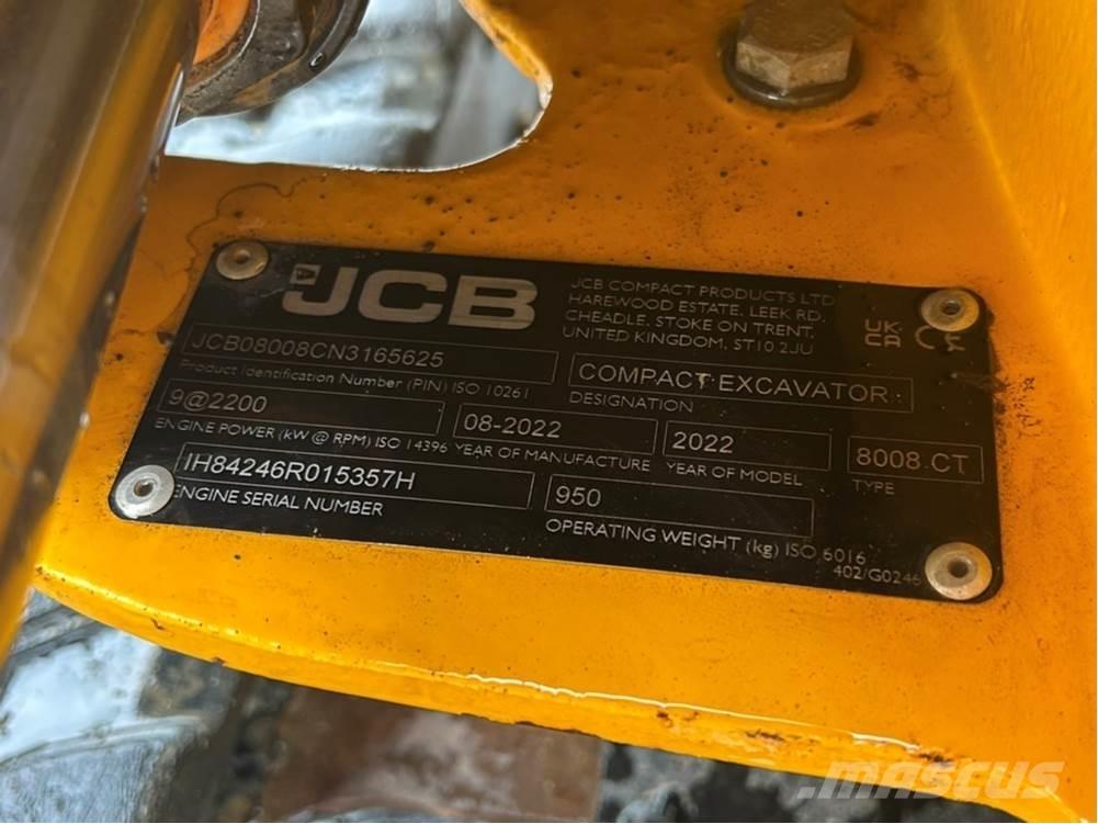 JCB MICRO 8008 소형 굴삭기 7톤 미만