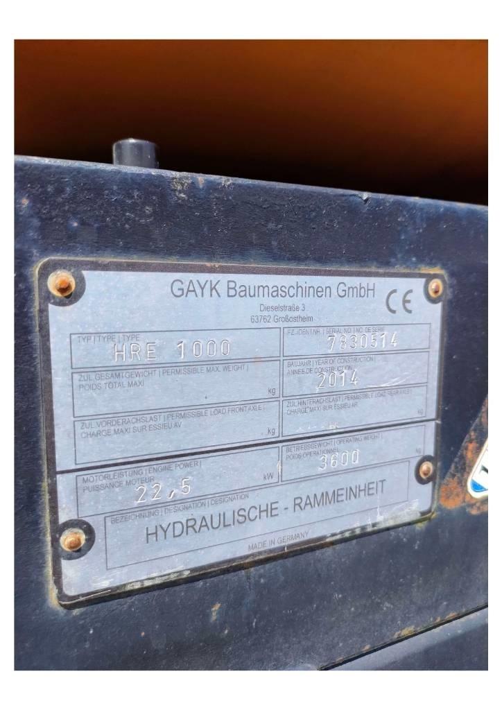  GAYK HRE1000 말뚝설치기