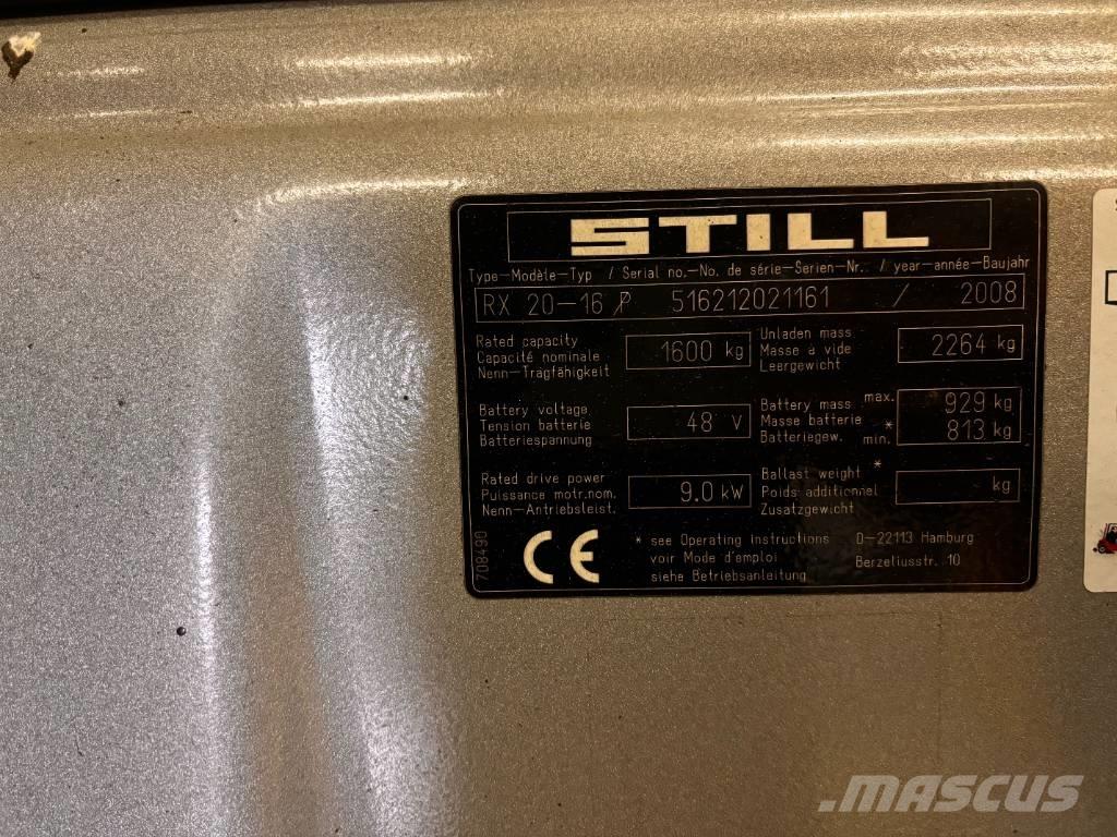 Still RX 20-16 전동 지게차