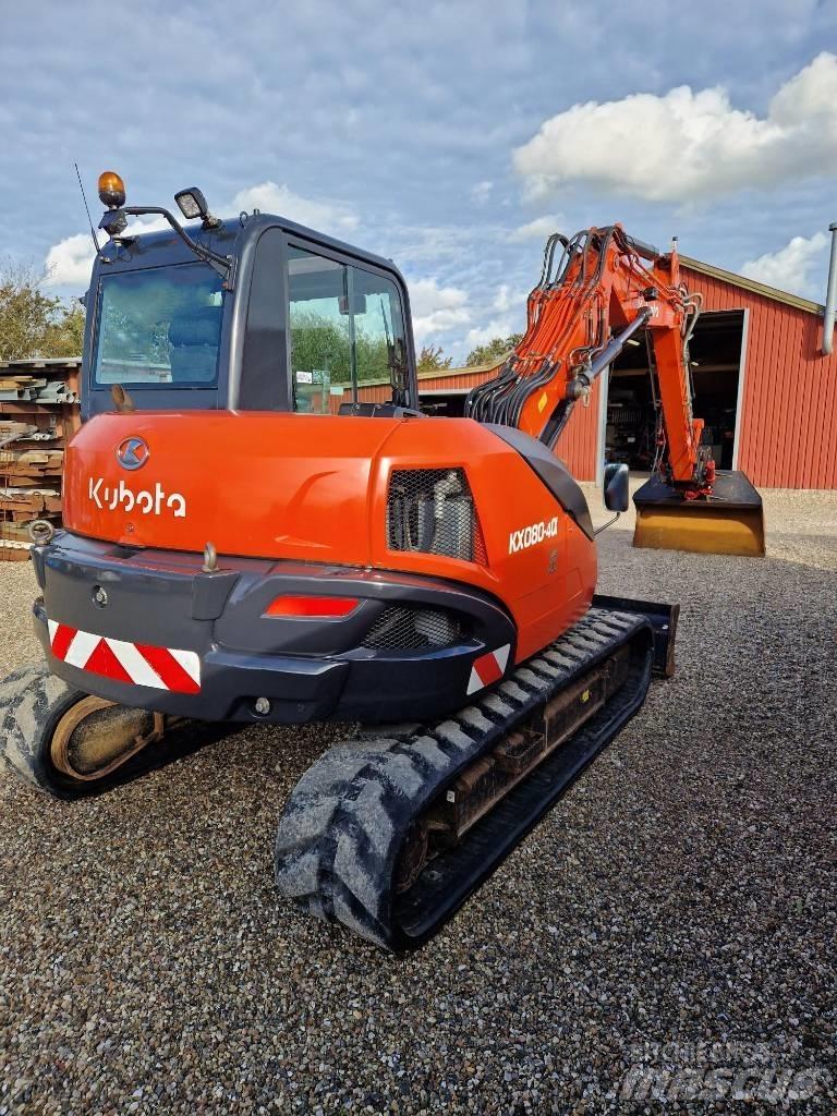 Kubota KX080-4 소형 굴삭기 7톤 미만