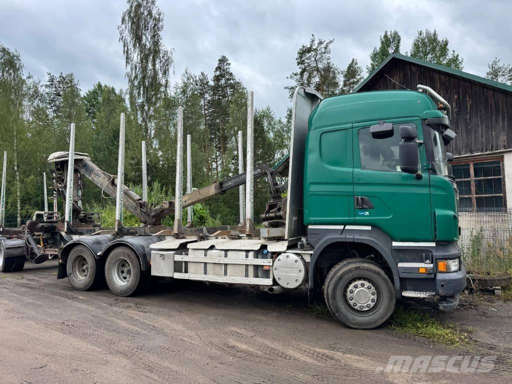 Scania R 500 목재 트럭