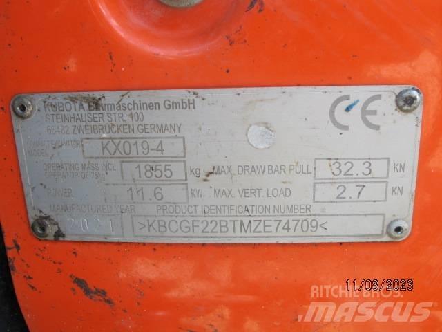 Kubota KX 019-4 소형 굴삭기 7톤 미만