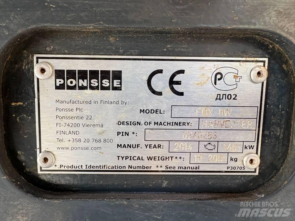 Ponsse Fox 원목 하베스터