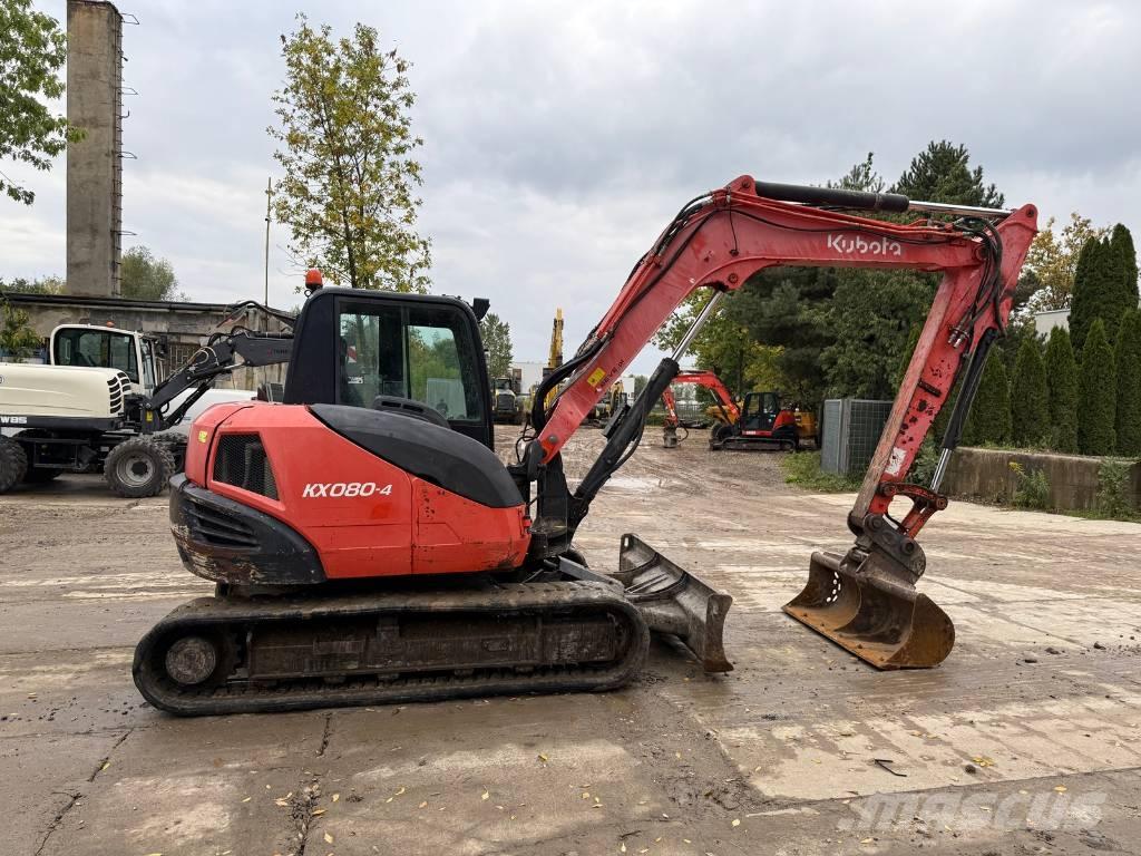 Kubota KX 080-4 중형굴삭기 7톤-28톤