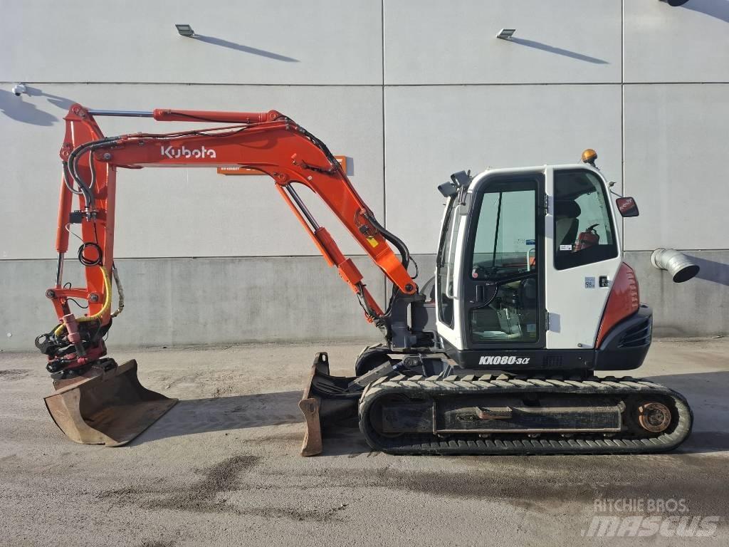 Kubota KX 080-3 중형굴삭기 7톤-28톤