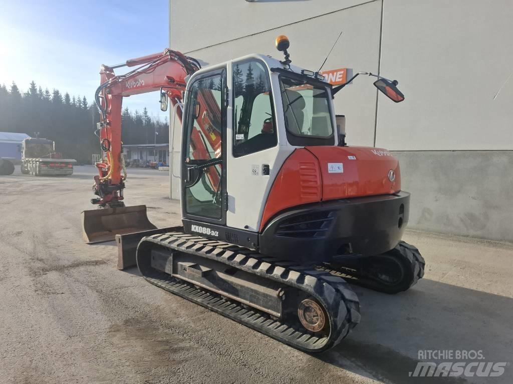 Kubota KX 080-3 중형굴삭기 7톤-28톤