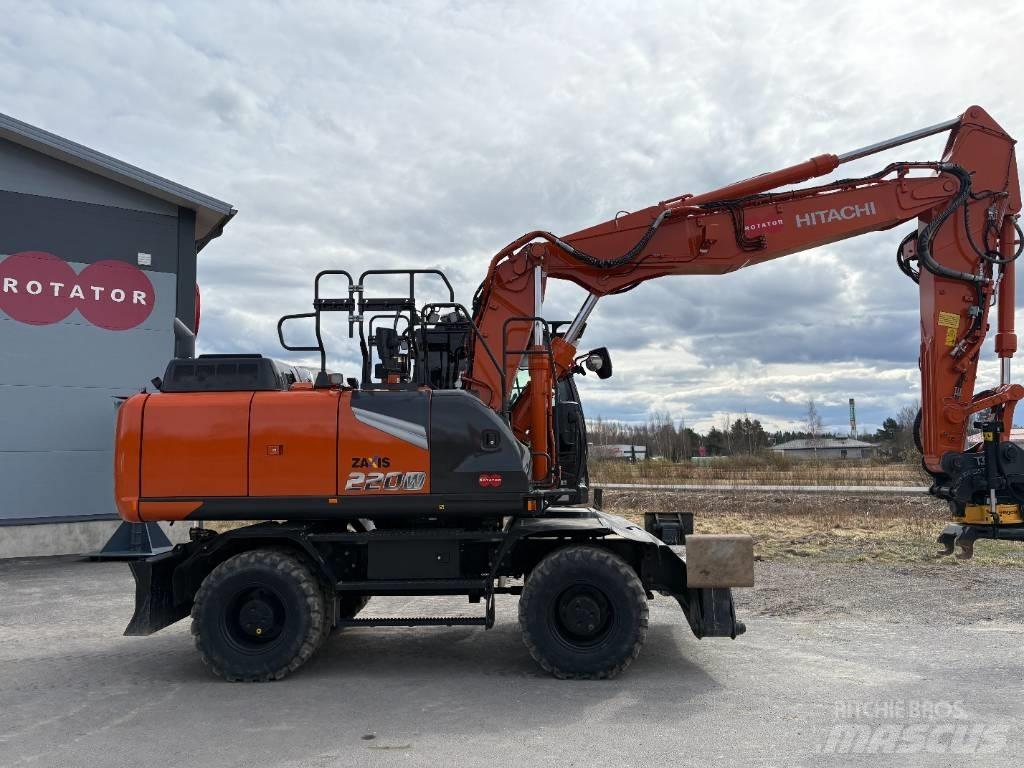 Hitachi ZX220W-7 2P  휠 굴삭기