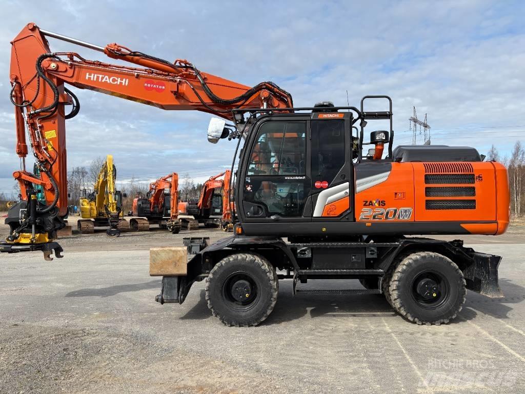 Hitachi ZX220W-7 2P  휠 굴삭기