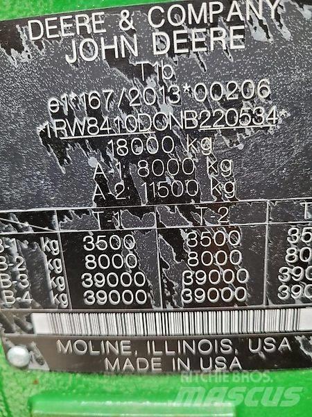 John Deere 8 R 410 트랙터