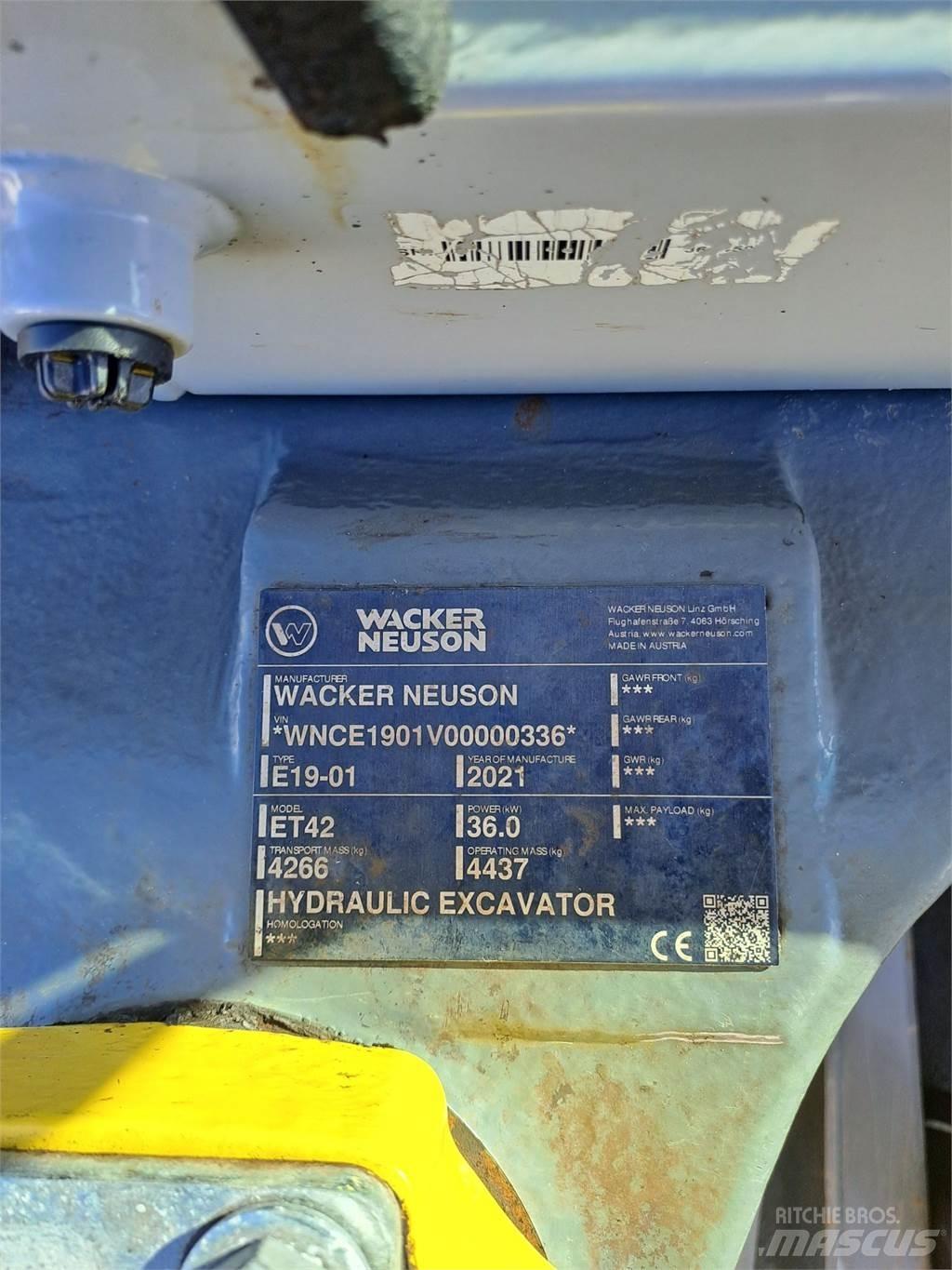Wacker Neuson ET42 대형 굴삭기 29톤 이상