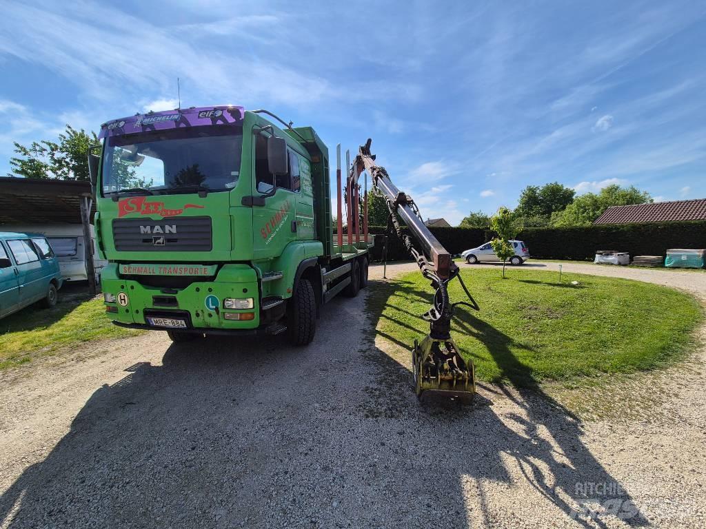 MAN 33.483 FDAC 목재 트럭