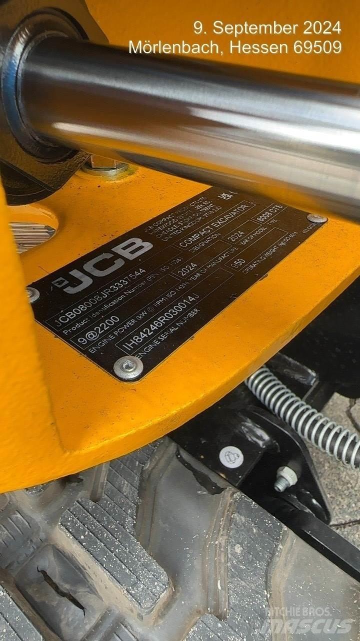 JCB 8008CTS 소형 굴삭기 7톤 미만
