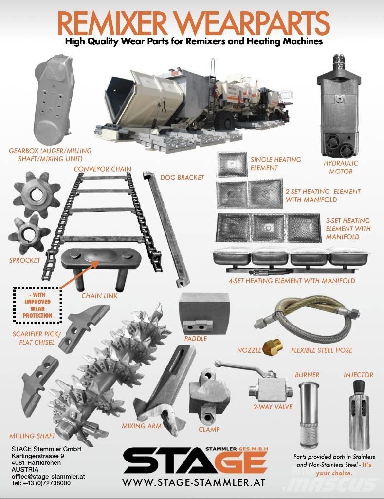 Wirtgen RX4500 아스팔트 기계 부속품