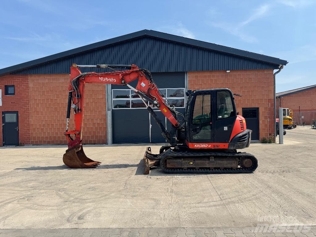 Kubota KX 080-4 중형굴삭기 7톤-28톤