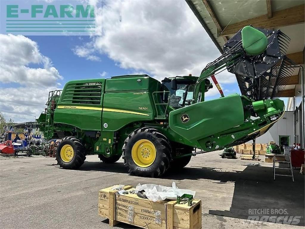John Deere t670 hm 콤바인 수확기