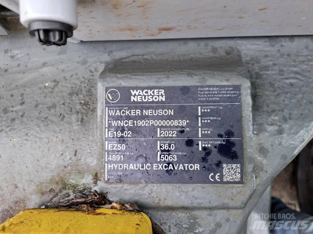 Wacker Neuson EZ50 대형 굴삭기 29톤 이상
