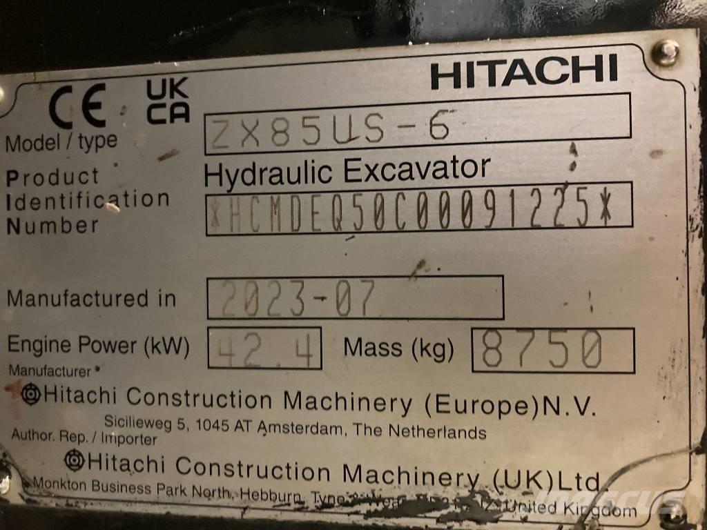 Hitachi ZX 85 US-6 중형굴삭기 7톤-28톤