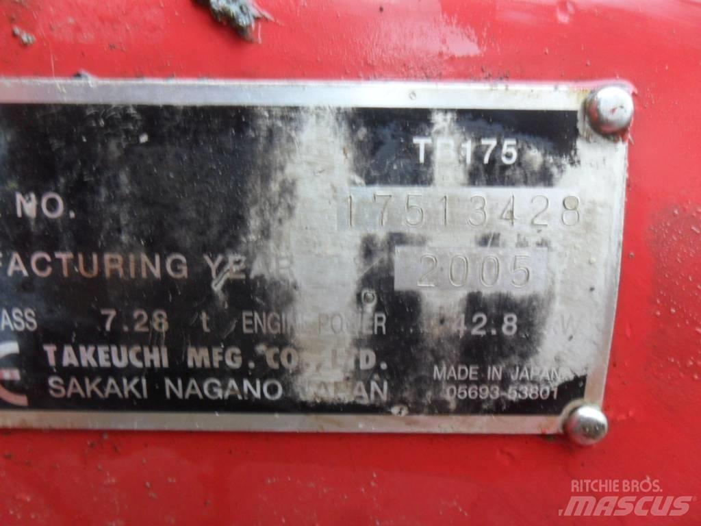 Takeuchi TB175 중형굴삭기 7톤-28톤