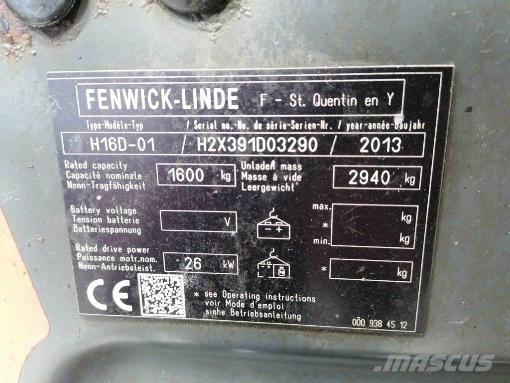 Linde H16D-01 디젤 지게차
